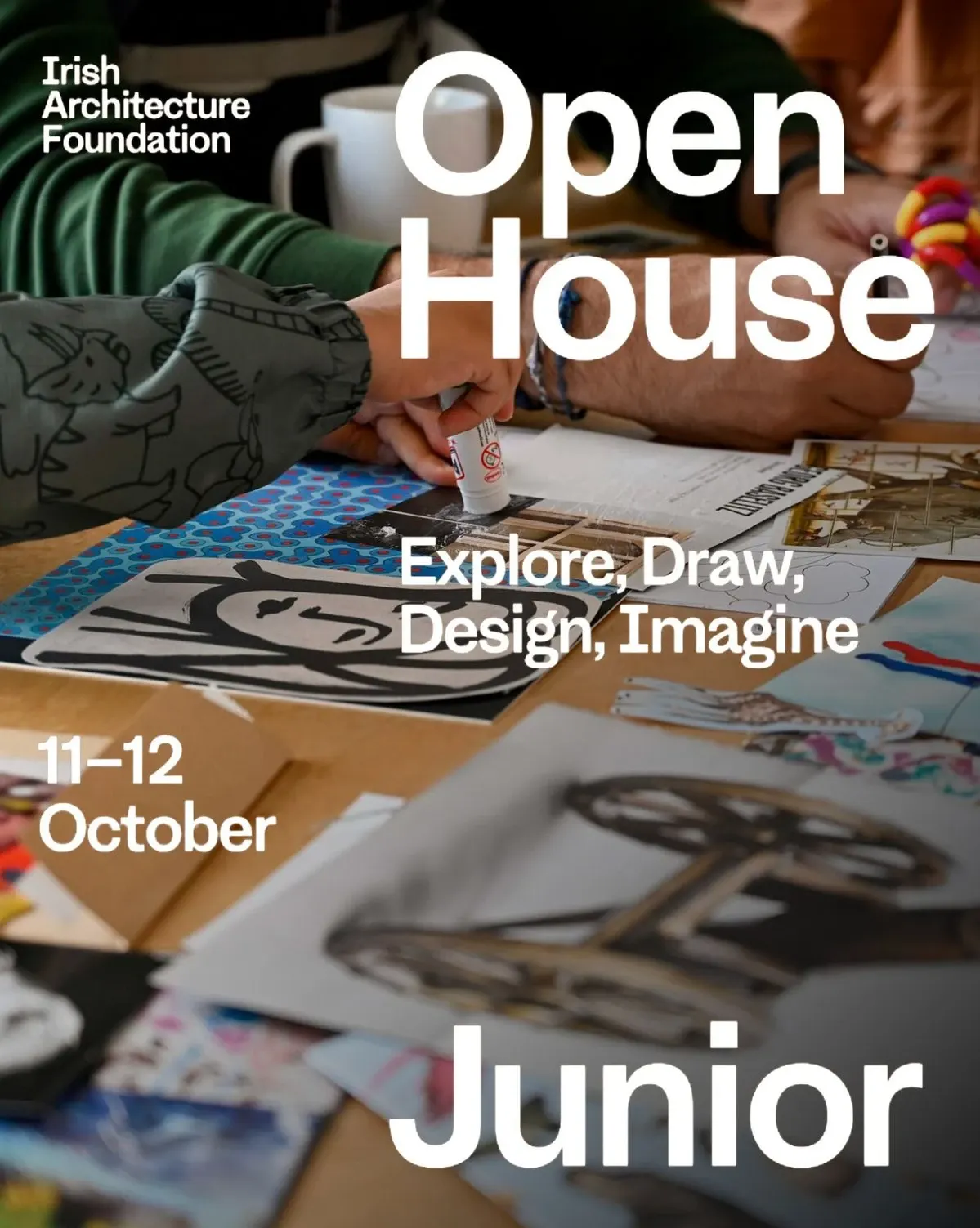 Afiche de open house de diseño
